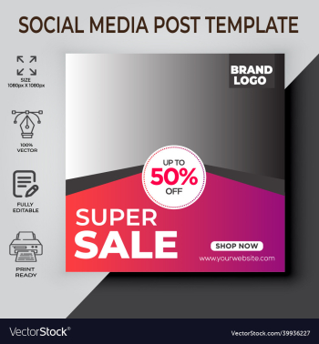 super sale social media post template super sale social media post template