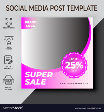 super sale social media post template super sale social media post template