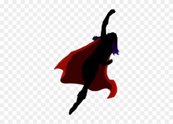 Supergirl Silhouette - Girl Superhero Silhouette Png