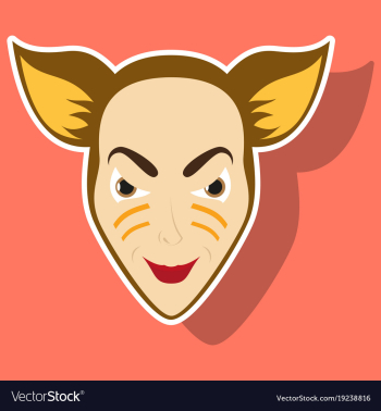 Superhero animal cartoon sticker vector image Superhero animal cartoon sticker vector image