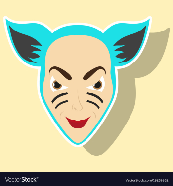 Superhero animal cartoon sticker vector image Superhero animal cartoon sticker vector image