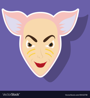 Superhero animal cartoon sticker vector image Superhero animal cartoon sticker vector image
