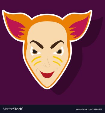 Superhero animal cartoon sticker vector image Superhero animal cartoon sticker vector image