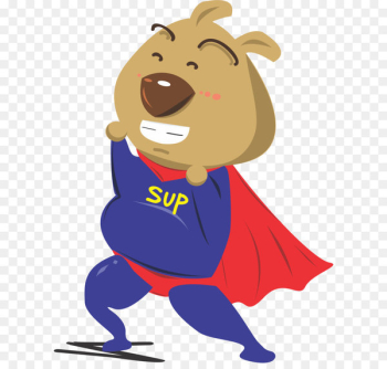 Superman Dog Cartoon Illustration - Cartoon dog Superman Superman Dog Cartoon Illustration - Cartoon dog Superman