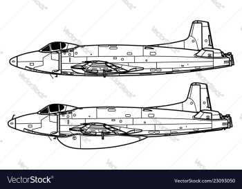 Supermarine attacker vector image