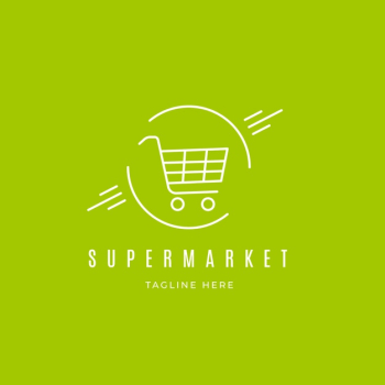 Supermarket logo concept Free Vector