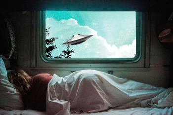 Surreal UFO, sleeping woman background, | Free Photo - rawpixel Surreal UFO, sleeping woman background, | Free Photo - rawpixel