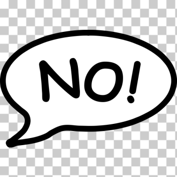 SVG 039039No039039 speech balloon SVG 039039No039039 speech balloon