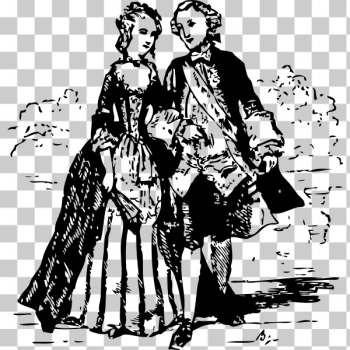 SVG 18th Century couple SVG 18th Century couple