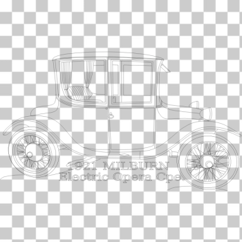 SVG 1921 Milburn Electric antique car SVG 1921 Milburn Electric antique car