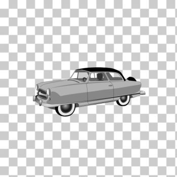SVG 1950s Rambler Convertible vector image SVG 1950s Rambler Convertible vector image