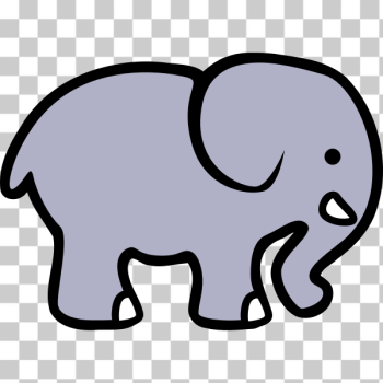 SVG 2D cartoon elephant SVG 2D cartoon elephant