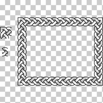 SVG 3 plait border rectangle SVG 3 plait border rectangle