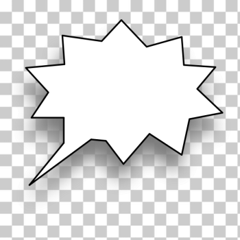 SVG 3D crinkly speech bubble vector image SVG 3D crinkly speech bubble vector image