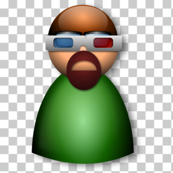 SVG 3d Glasses avatar vector image SVG 3d Glasses avatar vector image