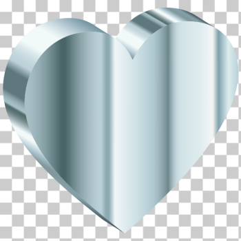 SVG 3D Heart Of Silver SVG 3D Heart Of Silver