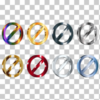 SVG 3D No Signs Reverse Shaded SVG 3D No Signs Reverse Shaded