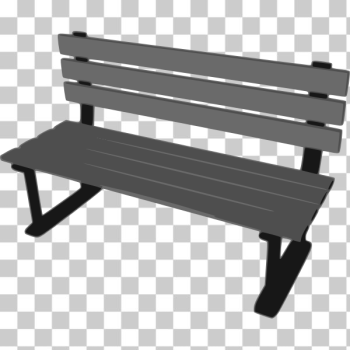 SVG 3D park bench vector drawing SVG 3D park bench vector drawing