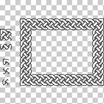 SVG 4 plait border rectangle SVG 4 plait border rectangle