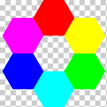 SVG 6 color hexagons SVG 6 color hexagons