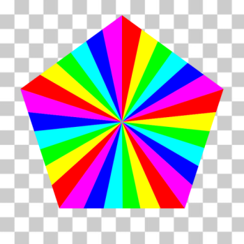 SVG 6 color pentagon SVG 6 color pentagon