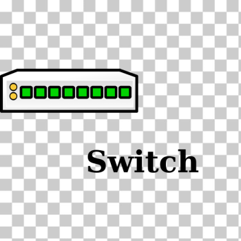 SVG 8-port switch icon SVG 8-port switch icon