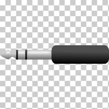 SVG A 14 inch two-contact phone connector vector drawing SVG A 14 inch two-contact phone connector vector drawing
