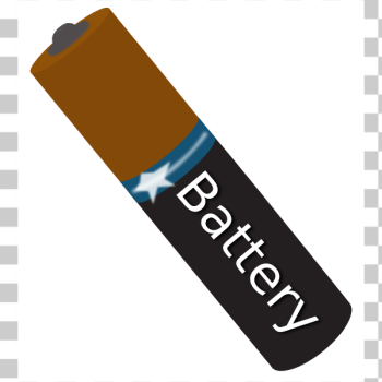 SVG AAA battery tilted vector image SVG AAA battery tilted vector image