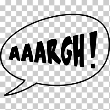 SVG AAARGH in black and white SVG AAARGH in black and white