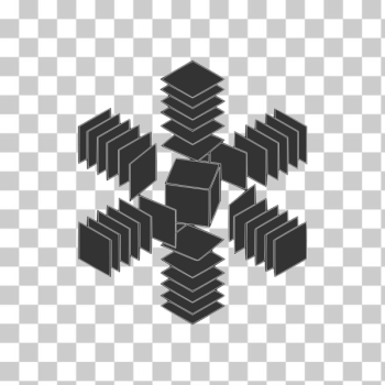 SVG abstract cube in space SVG abstract cube in space
