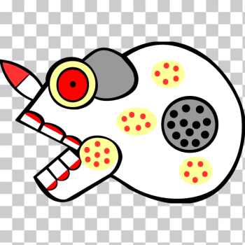 SVG Abstract skull icon SVG Abstract skull icon