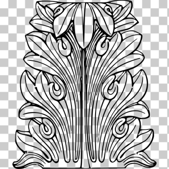 SVG Acanthus leaf vector drawing SVG Acanthus leaf vector drawing