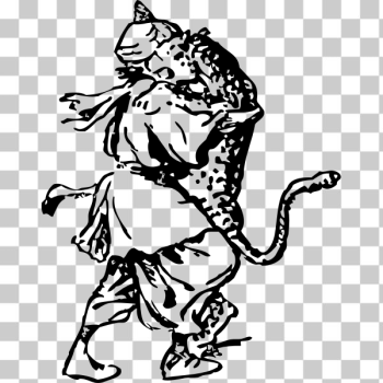 SVG afghan and panther