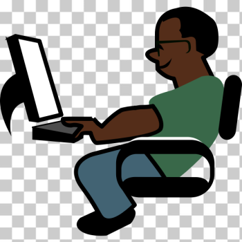 SVG African-American Programmer SVG African-American Programmer