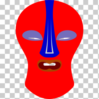 SVG African Mask Baluba Zaire SVG African Mask Baluba Zaire