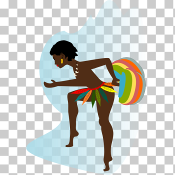 SVG African woman dancer vector drawing SVG African woman dancer vector drawing