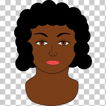 SVG African woman with big eyes vector illustration SVG African woman with big eyes vector illustration