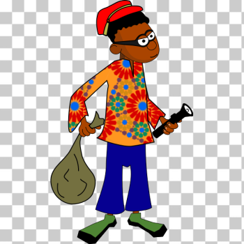 SVG Afro-American thief SVG Afro-American thief
