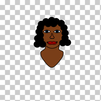 SVG Afro-American woman039s face vector image SVG Afro-American woman039s face vector image