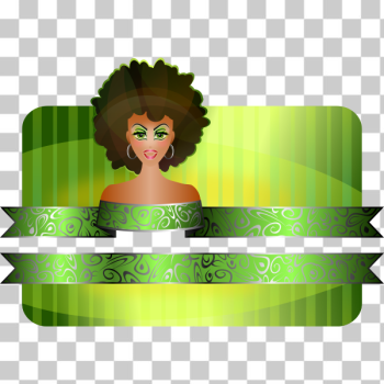 SVG Afro girl border vector illustration SVG Afro girl border vector illustration