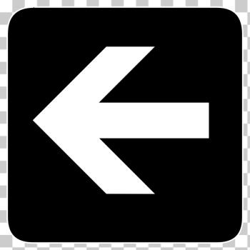 SVG AIGA left arrow sign inverted vector image
