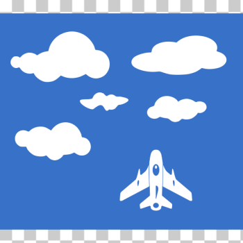SVG Airplane in clouds SVG Airplane in clouds