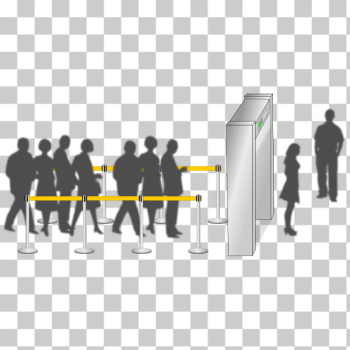 SVG Airport security check
