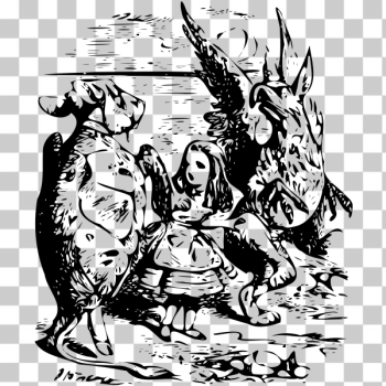 SVG Alice illustration