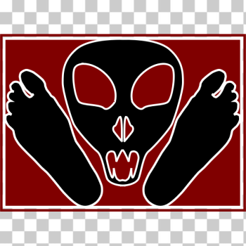 SVG Alien face silhouette SVG Alien face silhouette