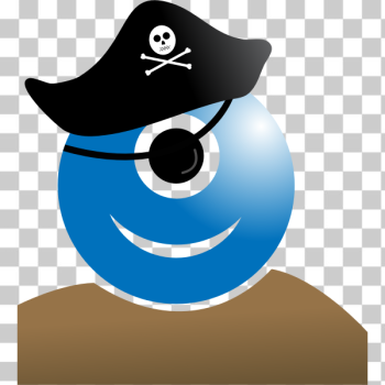 SVG alien pirate