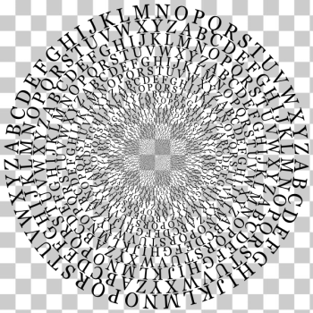 SVG Alphabet Vortex Circle SVG Alphabet Vortex Circle