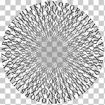 SVG Alphabet Vortex Shape SVG Alphabet Vortex Shape