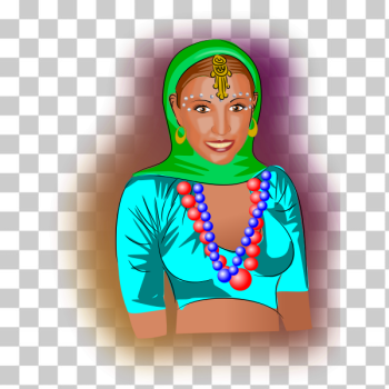 SVG Amina portrait vector image SVG Amina portrait vector image