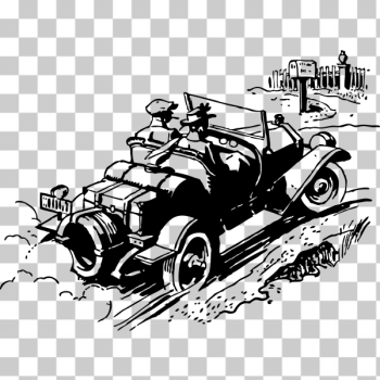 SVG An automobile of 1915 vector SVG An automobile of 1915 vector